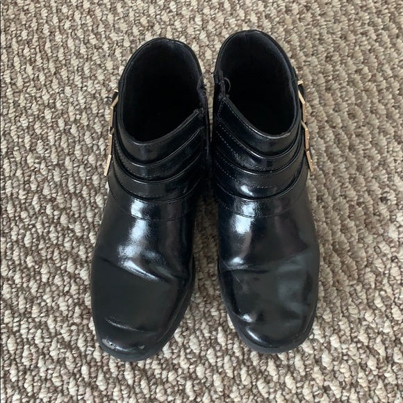 Zara kids black buckle ankle booties 30 / 12.5 - Picture 2 of 8